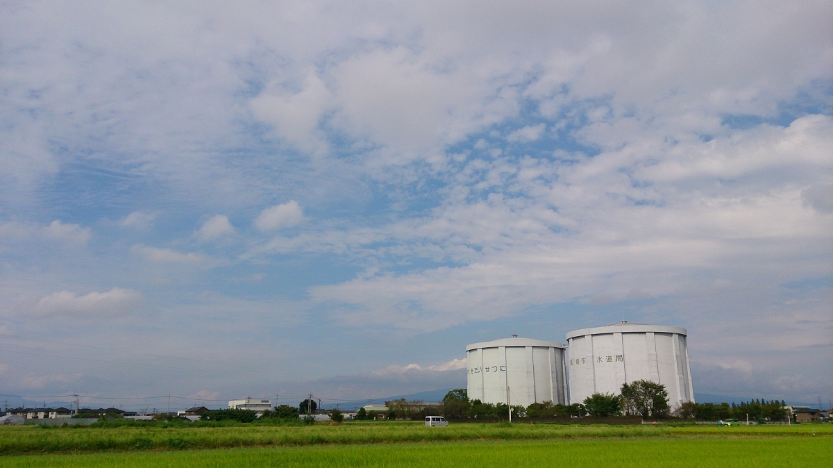 高崎市のフリー写真素材:正観寺配水池