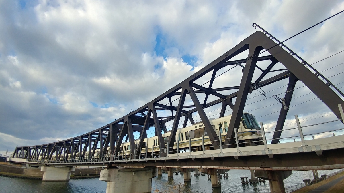 神崎川のフリー写真素材(LG-V20Proで撮影)