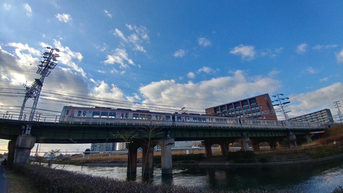 神崎川のフリー写真素材(LG-V20Proで撮影)