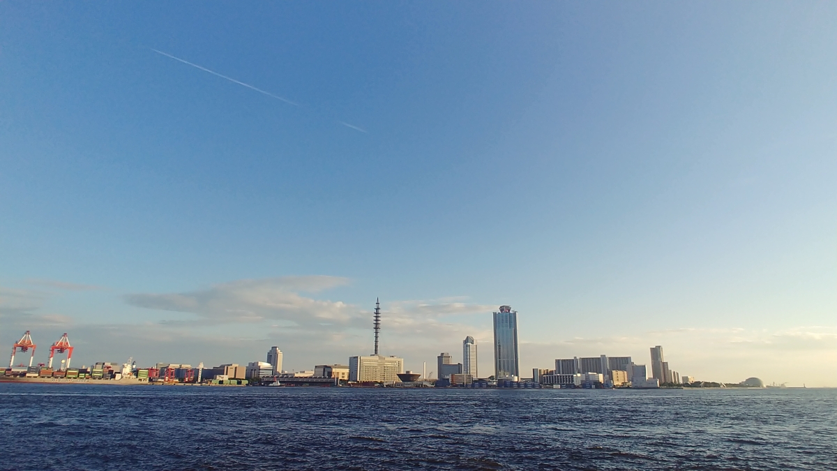 大阪港のﾌﾘｰ写真素材(L02K-JoJoで撮影)