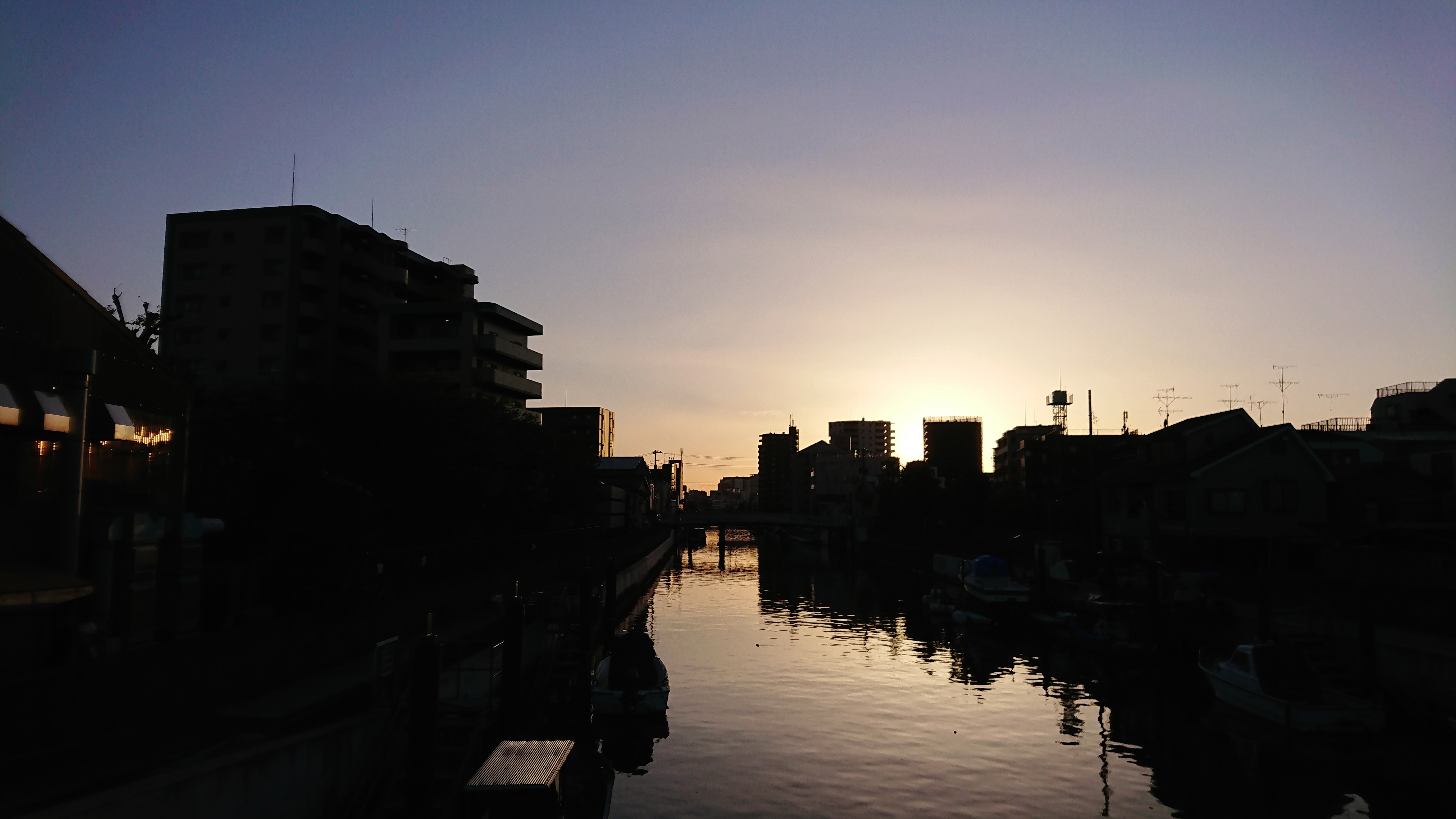 呑川の夕暮れ(シン・ゴジラ聖地)