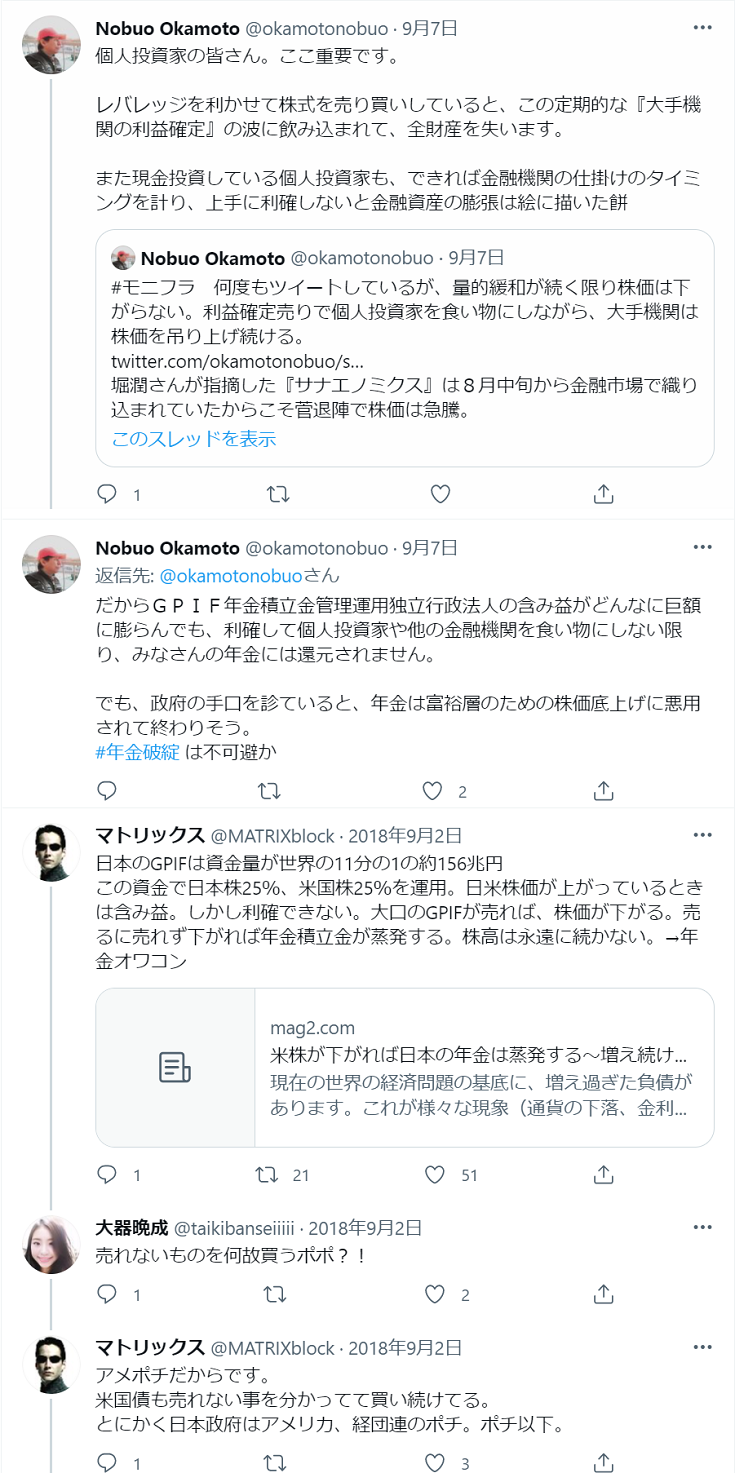 GPIFは利確しているのか